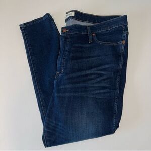 Madewell womens 10” High Rise‎ Skinny dark wash jeans size 36
